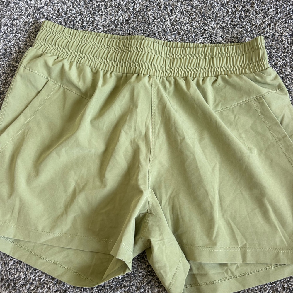 Olive Green Elastic Waist Skirt